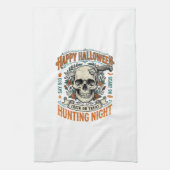 Vintage-Halloween-Totenkopf-Streich-oder-Überrasch Geschirrtuch (Vertikal)