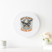 Vintage-Halloween-Totenkopf-Streich-oder-Überrasch Große Wanduhr (Zuhause)