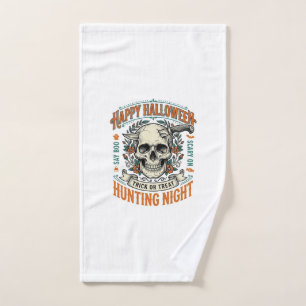 Vintage-Halloween-Totenkopf-Streich-oder-Überrasch Handtuch