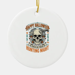 Vintage-Halloween-Totenkopf-Streich-oder-Überrasch Keramik Ornament