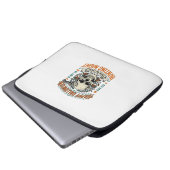 Vintage-Halloween-Totenkopf-Streich-oder-Überrasch Laptopschutzhülle (Vorne Knopf)