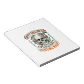 Vintage-Halloween-Totenkopf-Streich-oder-Überrasch Notizblock (angewinkelt)