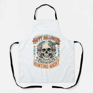 Vintage-Halloween-Totenkopf-Streich-oder-Überrasch Schürze