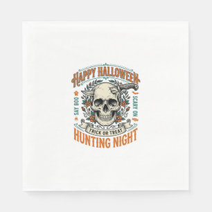 Vintage-Halloween-Totenkopf-Streich-oder-Überrasch Serviette