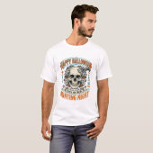 Vintage-Halloween-Totenkopf-Streich-oder-Überrasch T-Shirt (Vorne ganz)