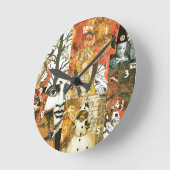 Vintage Halloween-Uhr Runde Wanduhr (Winkel)