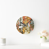 Vintage Halloween-Uhr Runde Wanduhr (Zuhause)