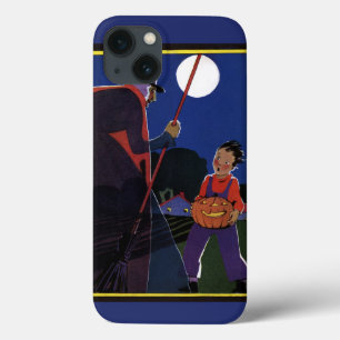 Vintage-Halloween, unheimliche Hexe mit Jungen Case-Mate iPhone Hülle