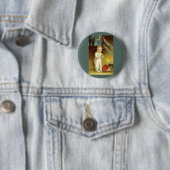 Vintage-Halloween von Ellen Clapsaddle, Geisterges Button (Beispiel)