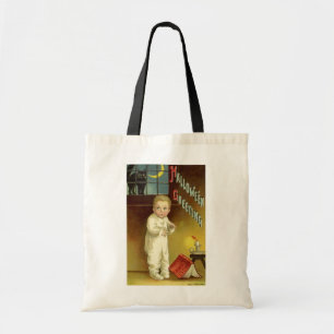 Vintage-Halloween von Ellen Clapsaddle, Geisterges Tragetasche