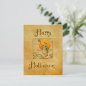 Vintage Halloween-Weihnachtskarte Feiertagskarte (Stehend Vorderseite)