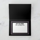 Vintage Halloween-Weihnachtskarte Karte (Innenseite)