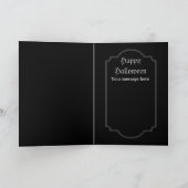 Vintage Halloween-Weihnachtsnachtsnachtsnacht Karte (Innenseite)
