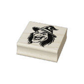 Vintage Halloween Witch Rubber Stamp Gummistempel (Stempel)