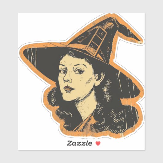 Vintage Halloween-Witzensaison Aufkleber (Blatt)