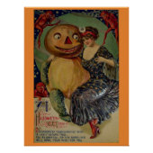 Vintage Halloween-Wünsche Poster (Vorderseite)