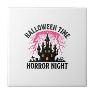 Vintage Halloween-Zeit Horror-Nacht Verlassenes Sc Fliese