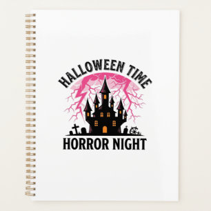 Vintage Halloween-Zeit Horror-Nacht Verlassenes Sc Planer