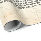 Vintage Halloween-Zeitung Geschenkpapier (Rolleneckpunkt)