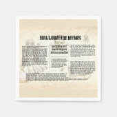 Vintage Halloween-Zeitung Serviette (Vorderseite)