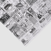 Vintage Halloween-Zeitungsanzeigen Seidenpapier (Ausschnitt)