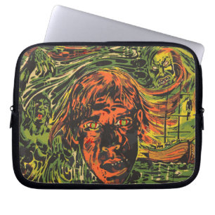 Vintage-Halloween-Zombies, Graffiti- Street-Art Laptopschutzhülle