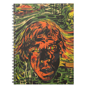 Vintage-Halloween-Zombies, Graffiti- Street-Art Notizblock