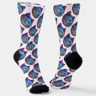 Vintage Halloweenien der Blauen Katze Socken