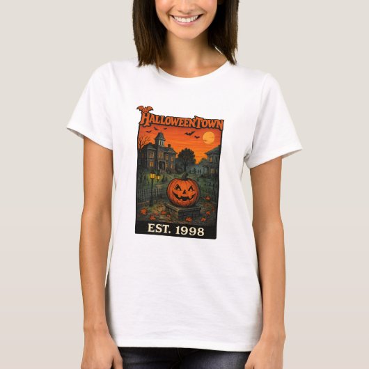 Vintage Halloweentown Retro Pumpkin T-Shirt | Spoo (Vorderseite)