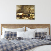 Vintage Haltbarkeit Leinwanddruck (Insitu (Schlafzimmer))