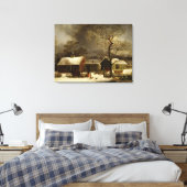 Vintage Haltbarkeit Leinwanddruck (Insitu (Schlafzimmer))