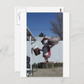 Vintage Hamburger Lady Postkarte (Vorne/Hinten)