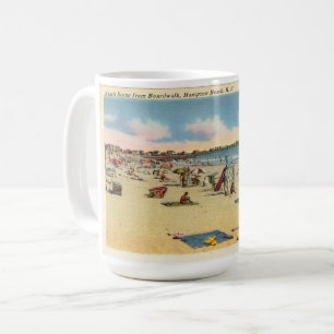 Vintage Hampton Beach Postkarte Kaffeetasse