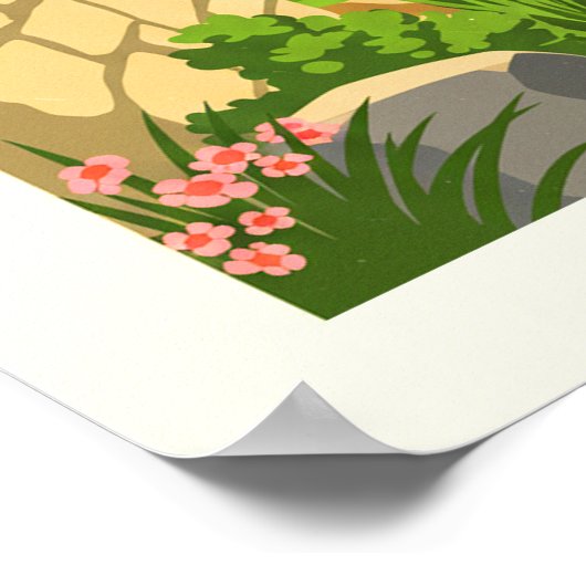 Vintage Hampton Virginia Poster (Ecke)