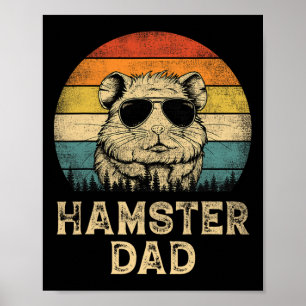 Vintage Hamster Papa Hamsterliebhaber Daddy Vater& Poster