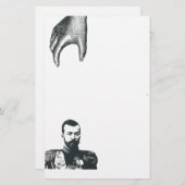 Vintage Hand, bemerkenswertes Herr-Briefpapier Briefpapier (Vorne/Hinten)