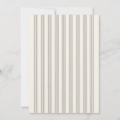 Vintage Hand Drawn Swans Stripes Monogram Wedding Einladung (Rückseite)