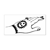 Vintage Hand mit Henna Design Gummi Briefmarke Gummistempel (Prägung)