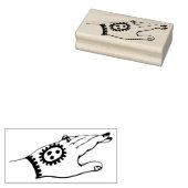 Vintage Hand mit Henna Design Gummi Briefmarke Gummistempel (Stempel)