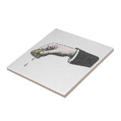 Vintage-Hand-Quietscht-Zitrone-Keramikfliese Fliese (Seite)