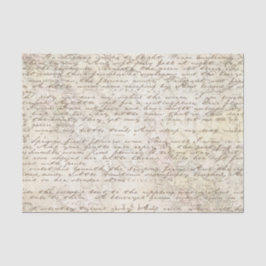 Vintage Hand Schriftliche Buchstabenkombination Seidenpapier