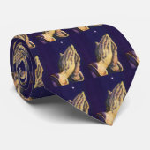 Vintage Hände Gebet mit Stern von Bethlehem Krawatte (Gerollt)