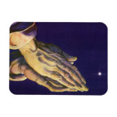 Vintage Hände Gebet mit Stern von Bethlehem Magnet (Horizontal)