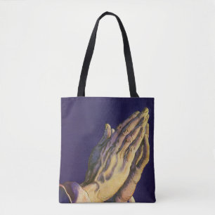 Vintage Hände Gebet mit Stern von Bethlehem Tasche