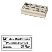 Vintage Händeanschrift Gummistempel (Stempel)