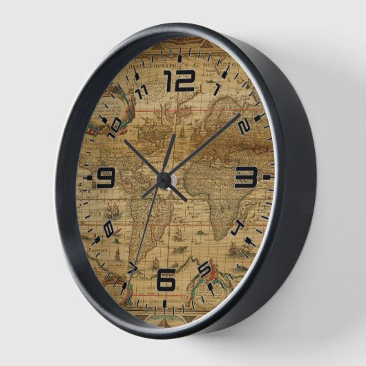 Vintage Handelskarte Uhr (Winkel)