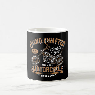 Vintage handgefertigtes Motorrad-Custom-Design Kaffeetasse
