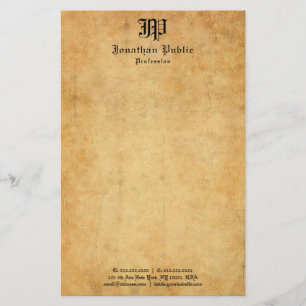 Vintage, handgeschriebene, alte Papiervorlage Tren Briefpapier