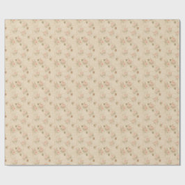 Vintage handgeschriebene Briefe und Rose Collage R Geschenkpapier