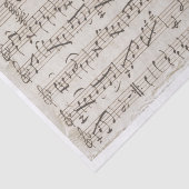 Vintage, handgeschriebene Musik-Torn-Edges-Decoupa Seidenpapier (Ausschnitt)